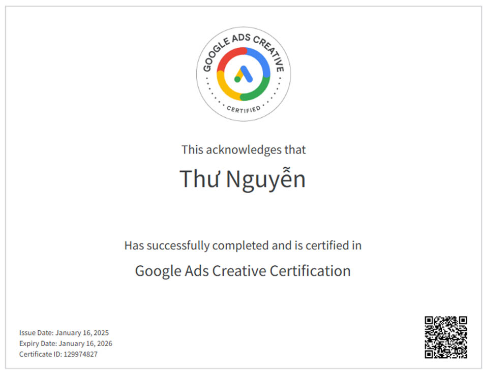 Google Ads Creative Certification