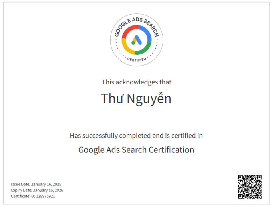 Google Ads Search Certification