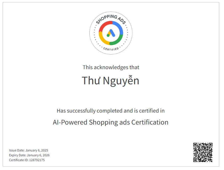 AI-Powered Shopping ads Certification