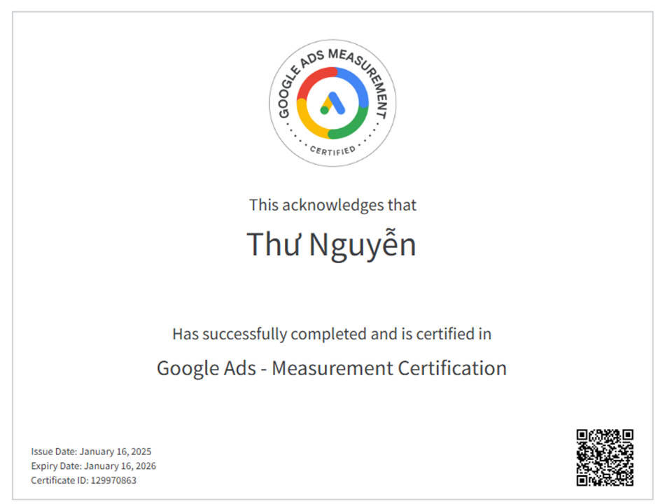 Google Ads - Measurement Certification